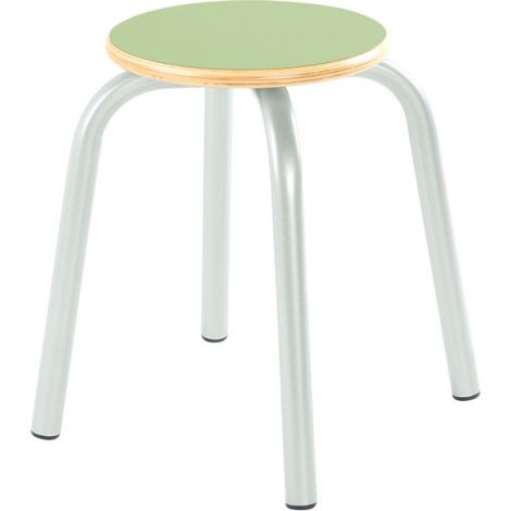 Taburet stivuibil Flexi marimea 5, verde, picioare metalice - poza 1