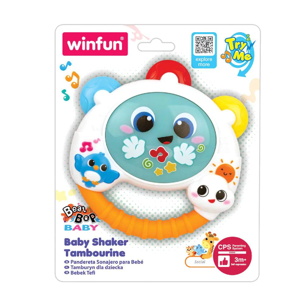 Tamburina cu sunete si lumini Winfun Baby Shaker - poza 2