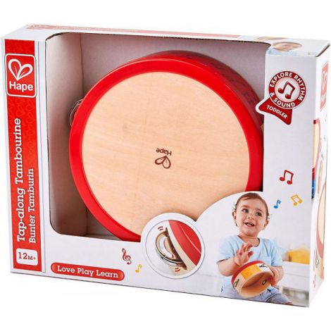 Tamburina din lemn, 12 luni+, Hape E0607 - poza 2