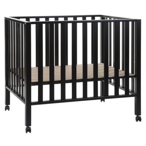 Tarc Childhome 94 cu roti 75x95 cm Lemn, Black - poza 1