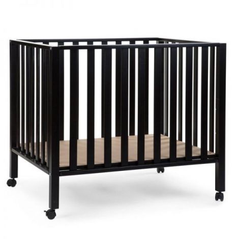 Tarc Childhome 94 cu roti 75x95 cm Lemn, Black - poza 2
