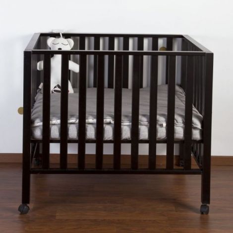 Tarc Childhome 94 cu roti 75x95 cm Lemn, Black - poza 3