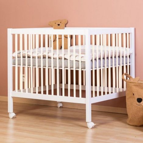 Tarc Childhome 97 cu roti 75x95 cm MDF Alb - poza 2
