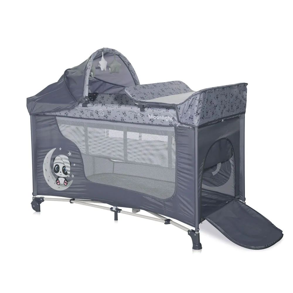 Tarc cu 2 niveluri Lorelli Moonlight Plus Cool Grey Pandas - poza 2