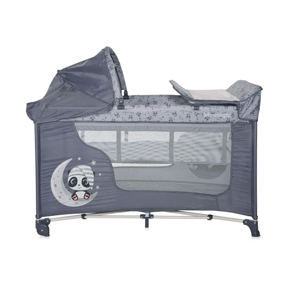 Tarc cu 2 niveluri Lorelli Moonlight Plus Cool Grey Pandas - poza 3