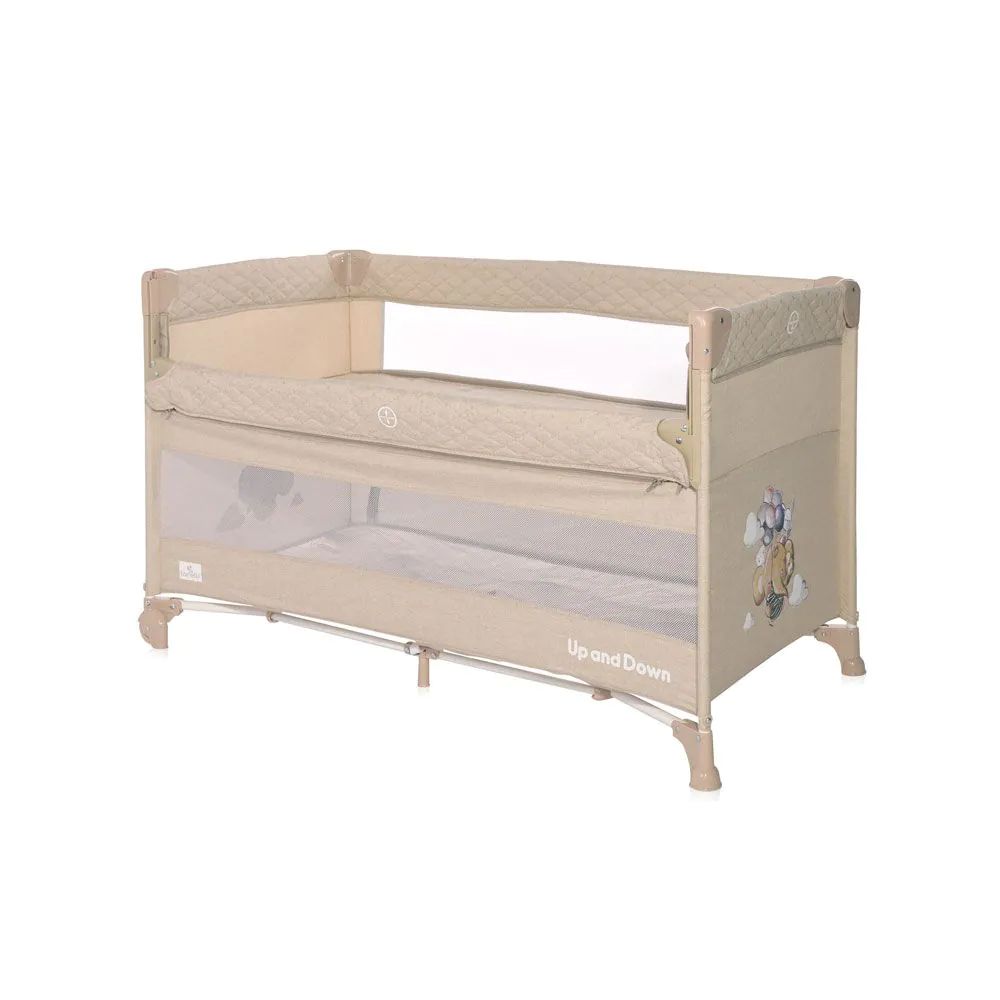 Tarc cu 2 niveluri Lorelli Up And Down 2023 Fog Beige Flying Friends - poza 5