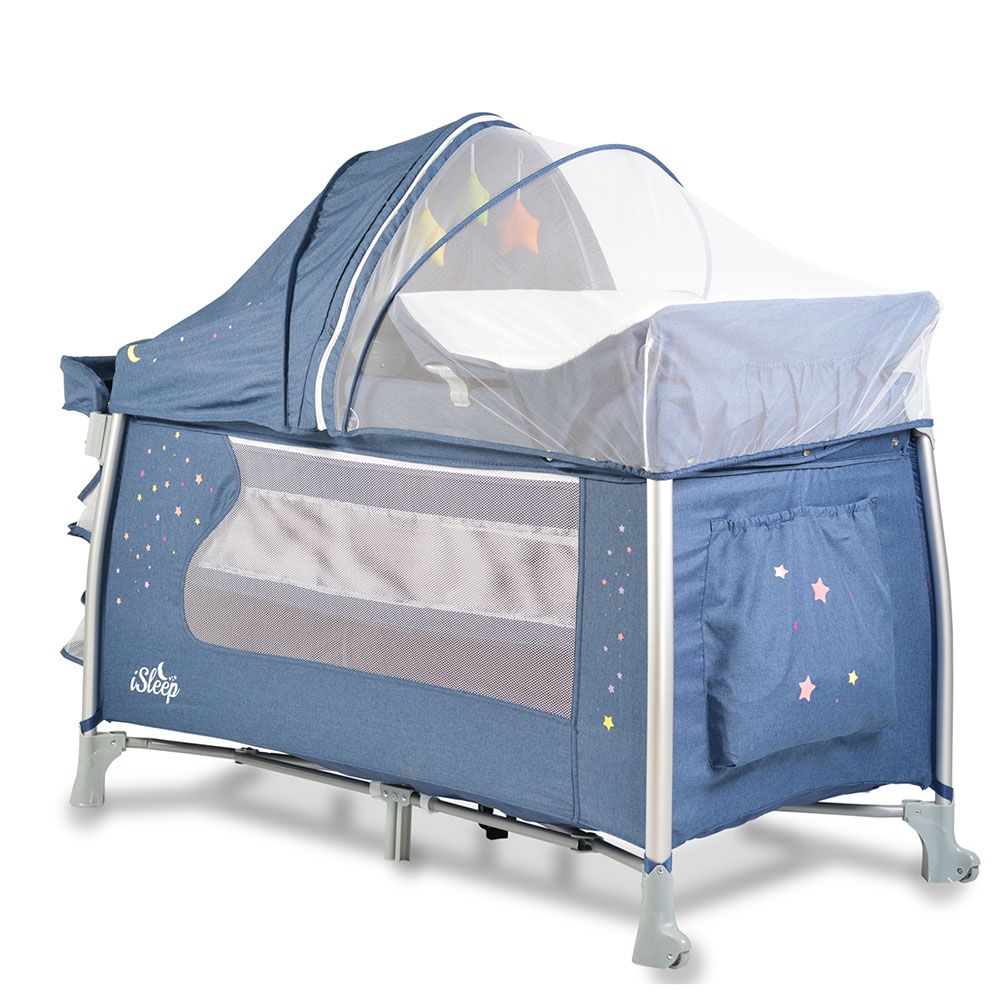 Tarc cu doua nivele Cangaroo Isleep Denim