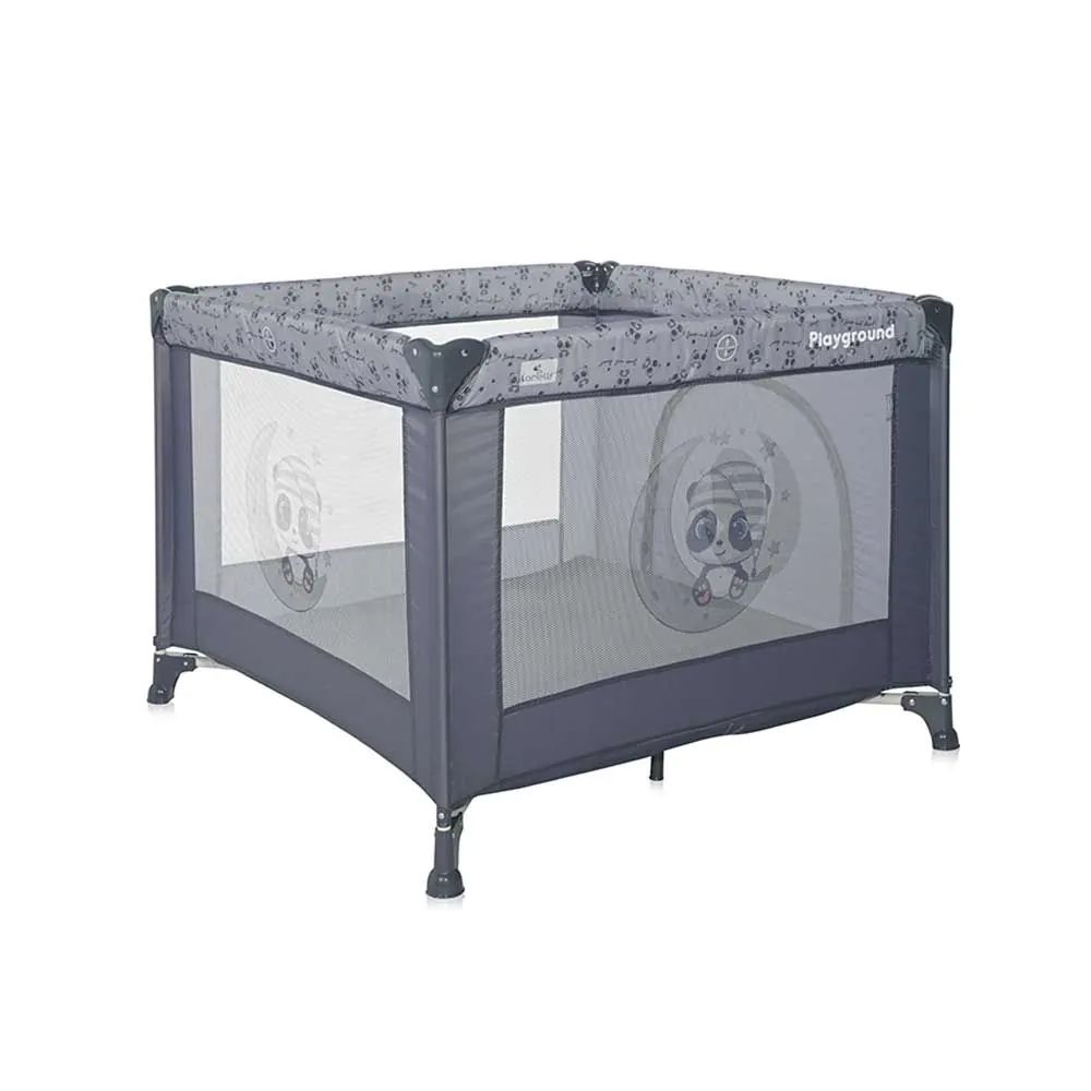 Tarc de joaca 100x100x70cm Lorelli Playground 2024 Gray Panda - poza 3