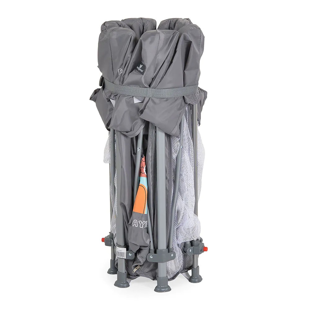 Tarc de joaca Cangaroo Playbox 139 x 118 x 74.5 cm Gri - poza 4