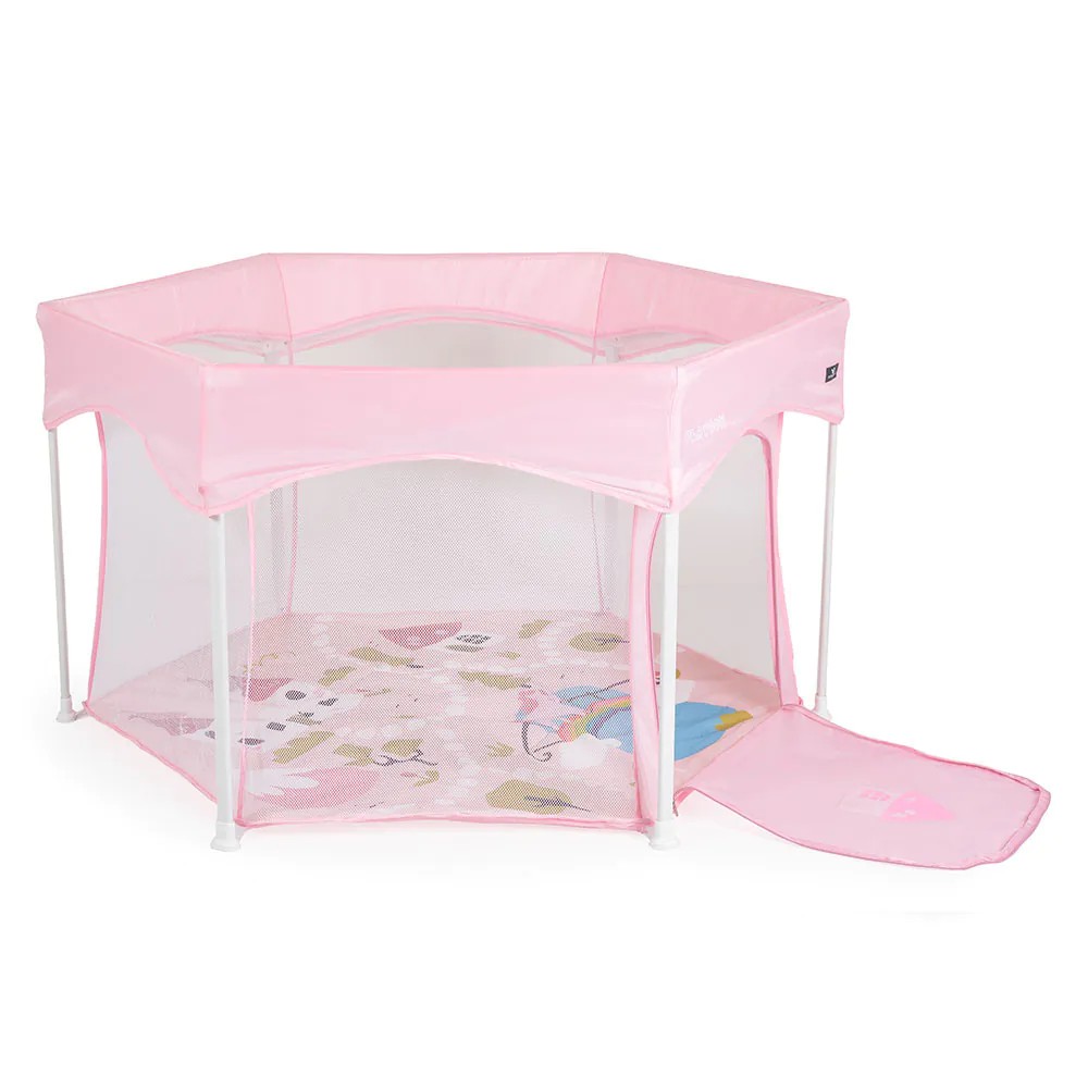 Tarc de joaca Cangaroo Playbox 139 x 118 x 74.5 cm Roz - poza 2
