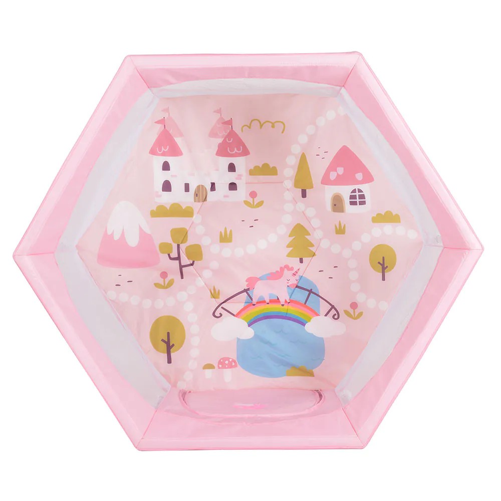 Tarc de joaca Cangaroo Playbox 139 x 118 x 74.5 cm Roz - poza 3