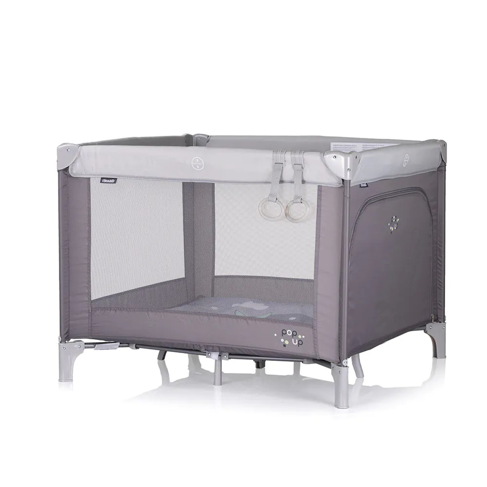 Tarc de joaca Chipolino Pop Up 100 x 100 cm Hippo Gri - poza 1