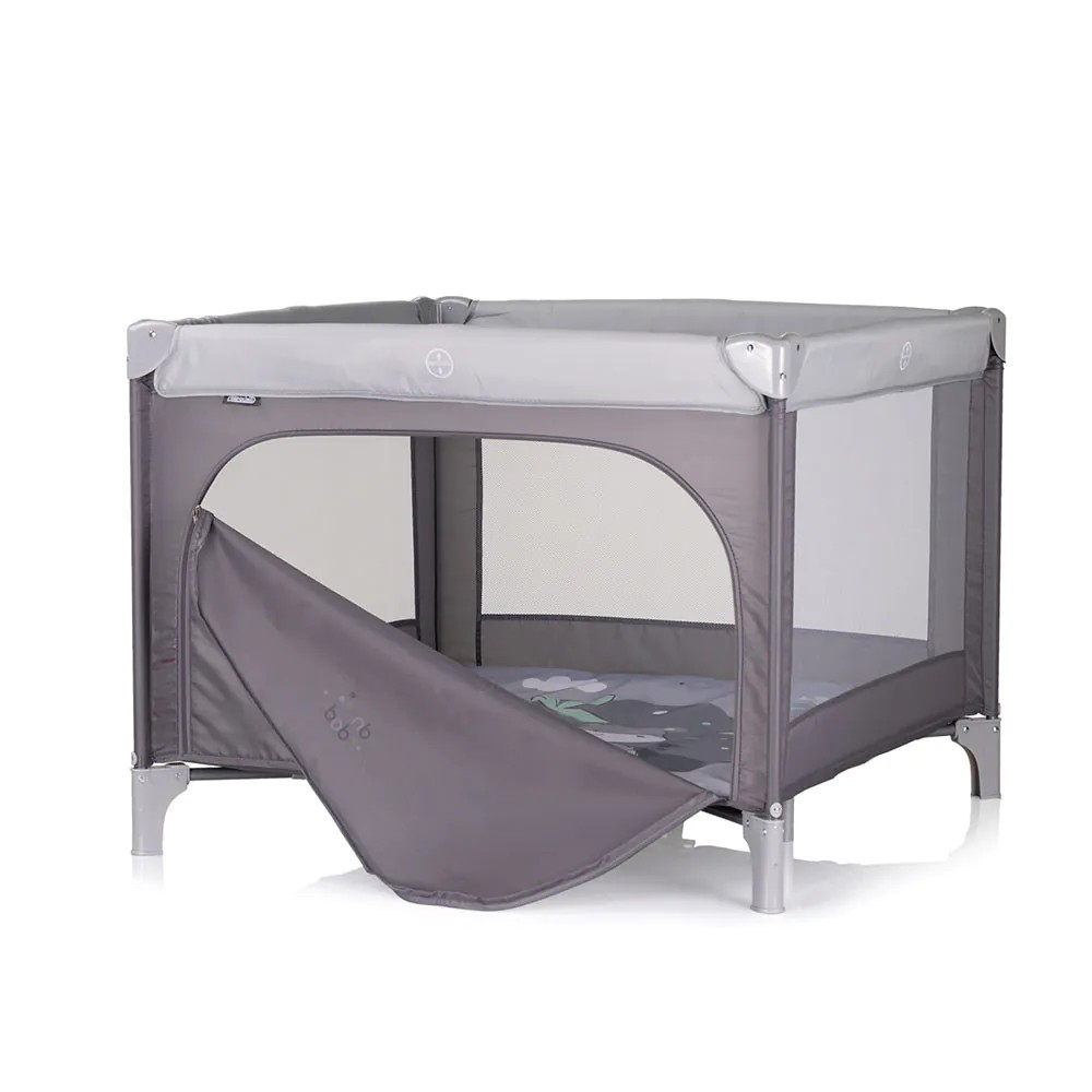 Tarc de joaca Chipolino Pop Up 100 x 100 cm Hippo Gri - poza 2