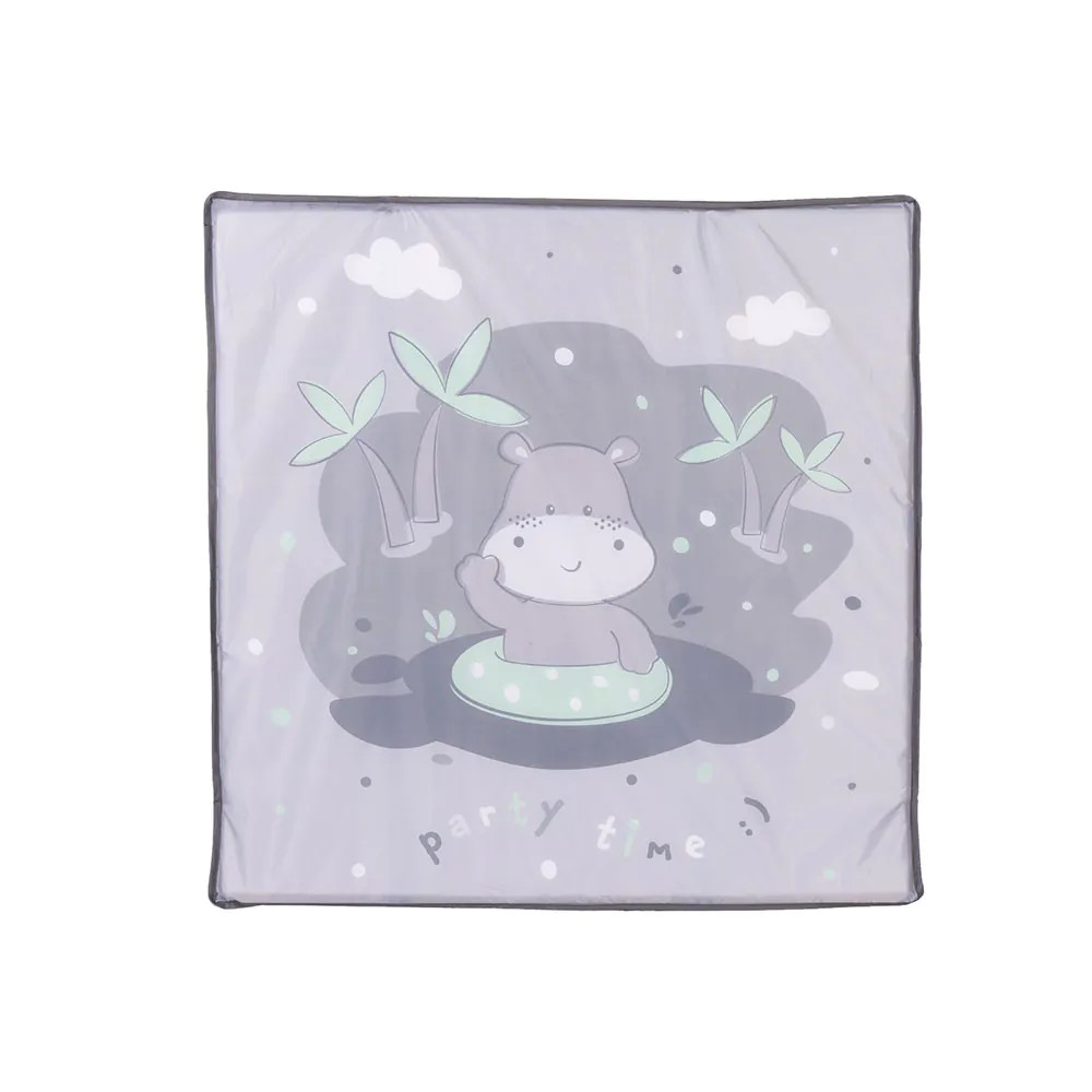 Tarc de joaca Chipolino Pop Up 100 x 100 cm Hippo Gri - poza 3
