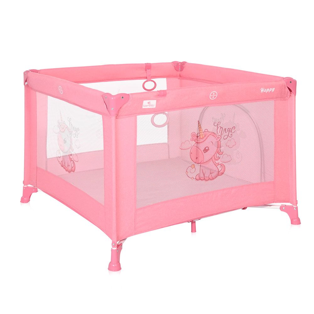 Tarc de joaca Lorelli Game Zone 100x100 cm Rose Velvet Unicorn - poza 2