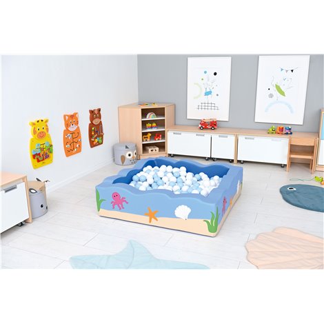 Tarc de joaca Ocean, 124x124x35 cm, cu certificat Oeko-Tex, cresa si gradinita - poza 4