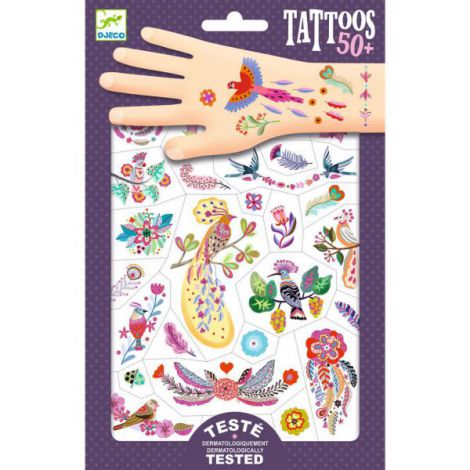 Tatuaje Djeco Pasari multicolore - poza 1