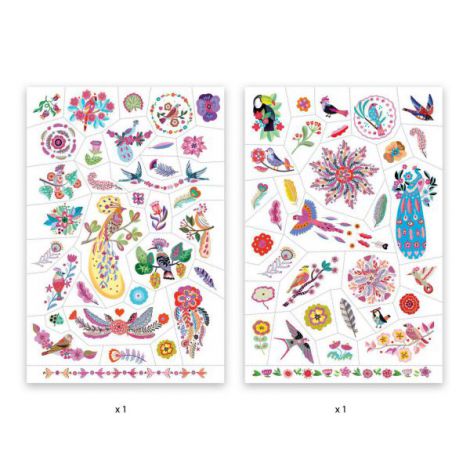 Tatuaje Djeco Pasari multicolore - poza 2