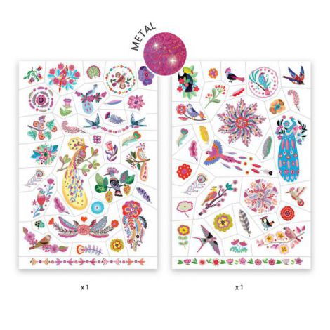 Tatuaje Djeco Pasari multicolore - poza 3