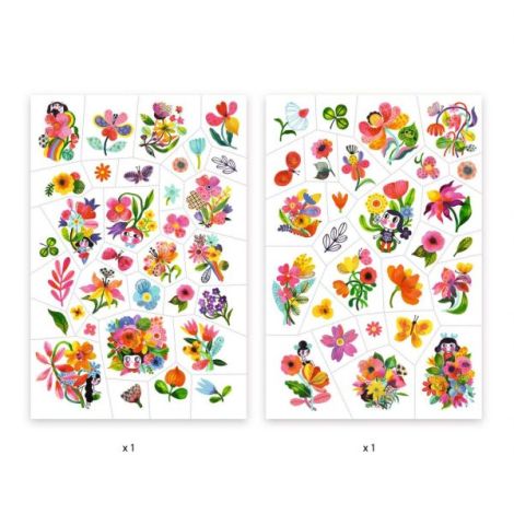Tatuaje Flori colorate, Djeco - poza 4