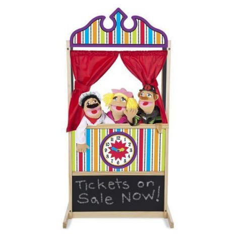 Teatru de papusi din lemn Deluxe Melissa and Doug 2530 - poza 4