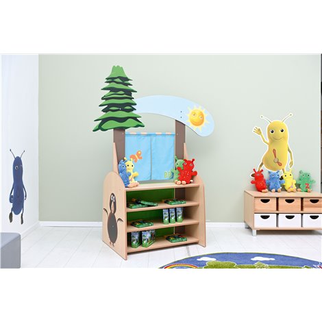 Teatru de papusi - magazin BB, 160 x 65 x 194 cm, gradinita - poza 2