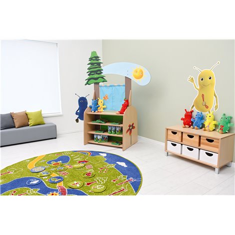 Teatru de papusi - magazin BB, 160 x 65 x 194 cm, gradinita - poza 4