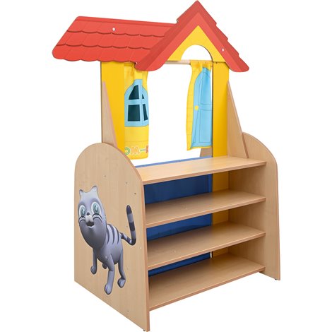 Teatru de papusi - magazin TK, 128 x 65 x 154 cm, gradinita - poza 1