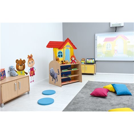 Teatru de papusi - magazin TK, 128 x 65 x 154 cm, gradinita - poza 3