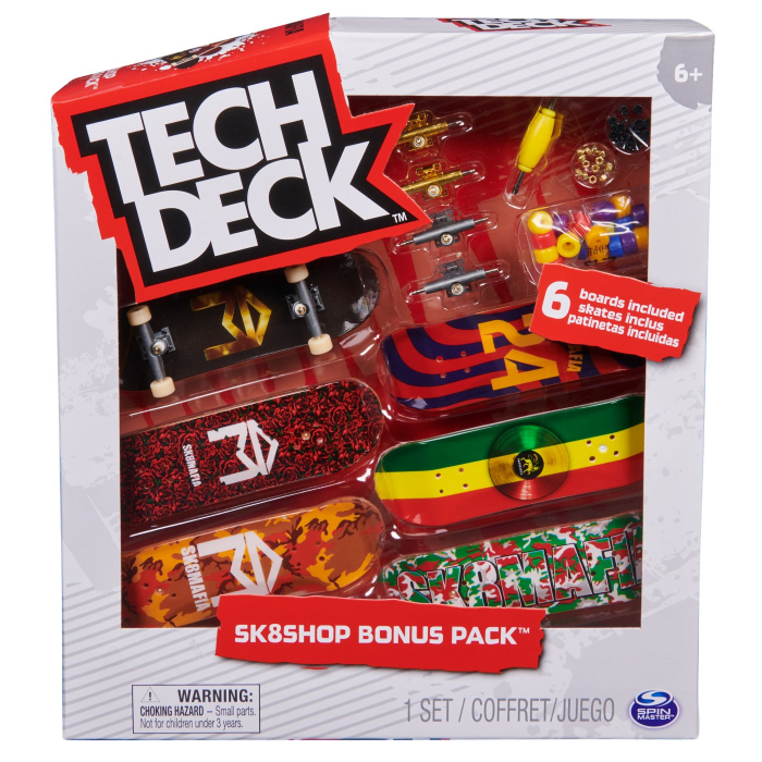 Tech Deck Pachet 6 Piese cu Accesorii Fingerboard Sk8mafia