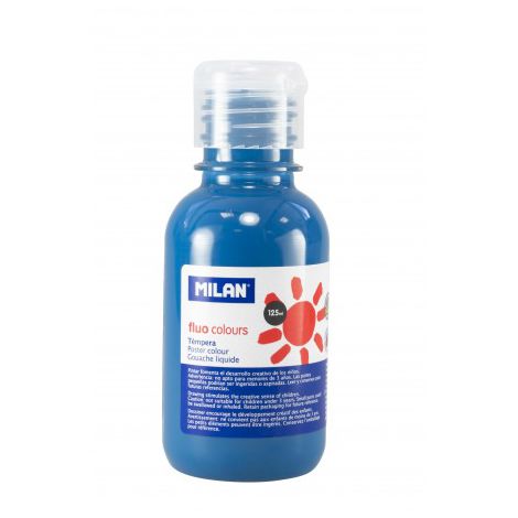 Tempera 125 ml albastru fluorescent