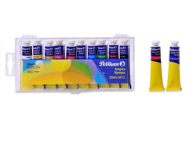 Tempera culori-set 10 tuburi