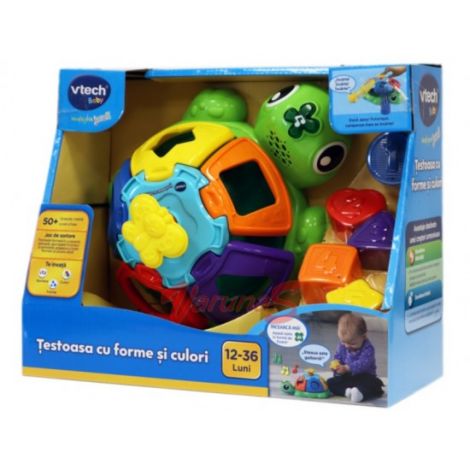 Testoasa sortator de forme si culori Vtech 602412 in limba romana - poza 3