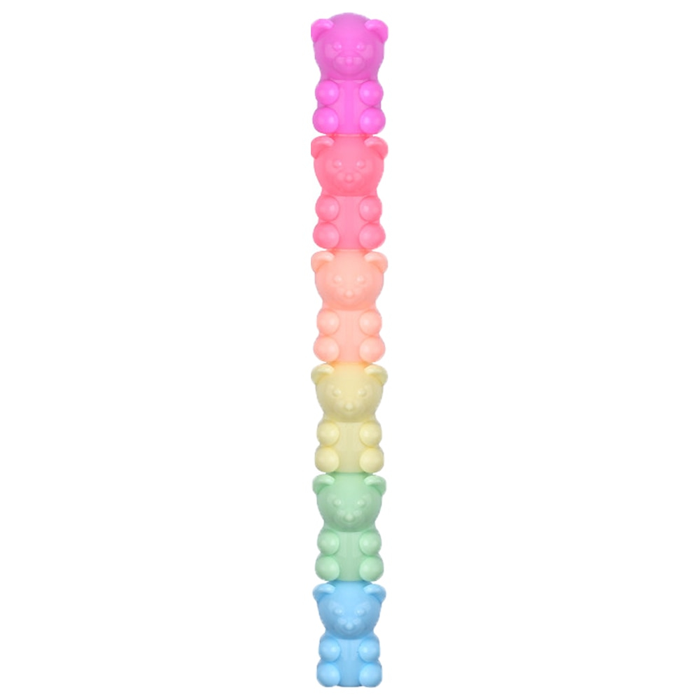 Textmarkere culori pastelate model ursulet,5 culori set