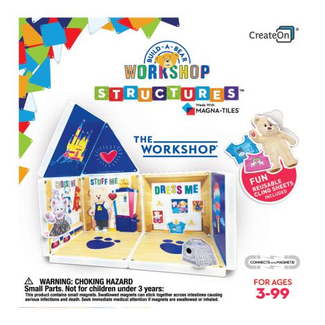 The Workshop, set cu autocolante, Magna-Tiles Structures - poza 1
