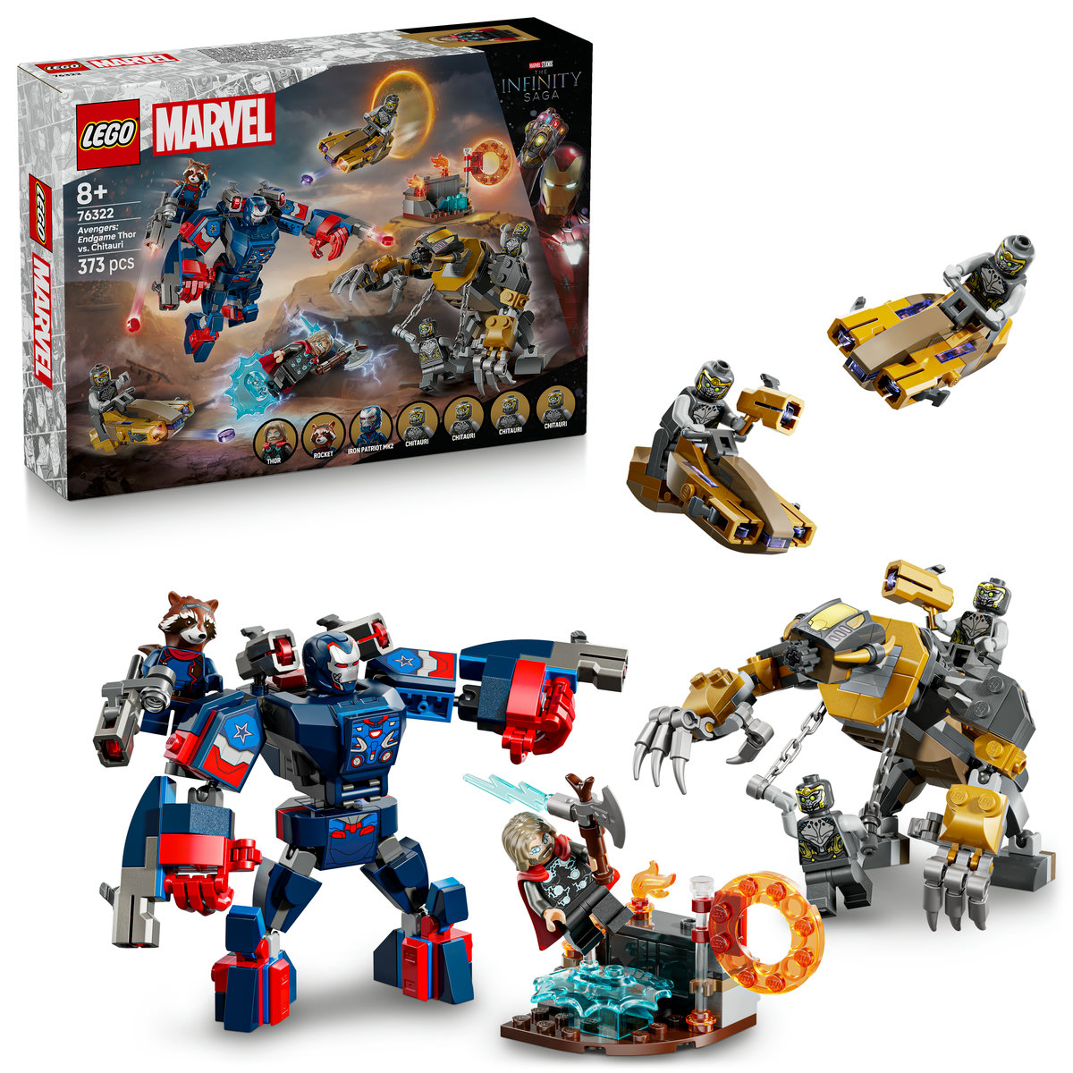 Thor vs Chitauri din Razbunatorii: Sfarsitul jocului