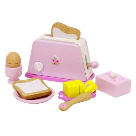 Toaster din lemn cu accesorii mic dejun - poza 1