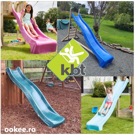 Tobogan 2.90 m Sline HDPE verde inchis KBT - poza 2