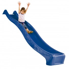 Tobogan HDPE S line 2.9m albastru duza apa - poza 1