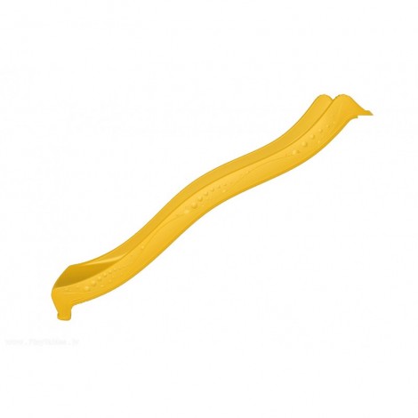 Tobogan pentru copii, 2.2 m, Yulvo, HDPE, galben, KBT - poza 2