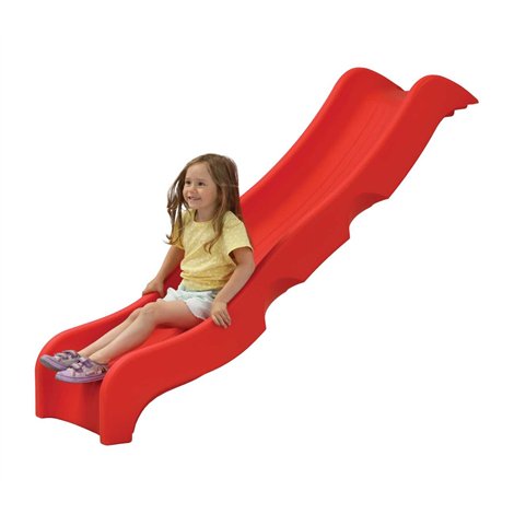 Tobogan pentru uz public Optima, rosu, 240 x 50 x 44 cm, pentru platforma de 1.25 m inaltime, KBT - poza 1