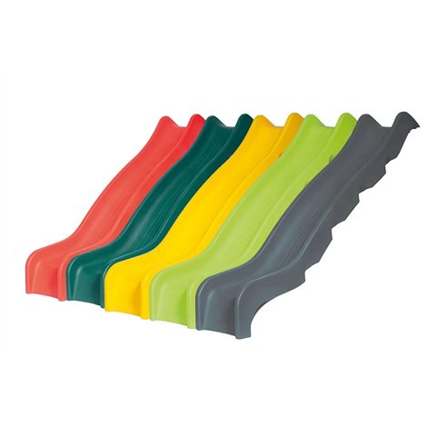 Tobogan pentru uz public Optima, rosu, 240 x 50 x 44 cm, pentru platforma de 1.25 m inaltime, KBT - poza 2