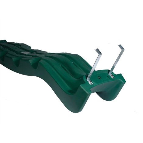 Tobogan pentru uz public Optima, rosu, 240 x 50 x 44 cm, pentru platforma de 1.25 m inaltime, KBT - poza 3