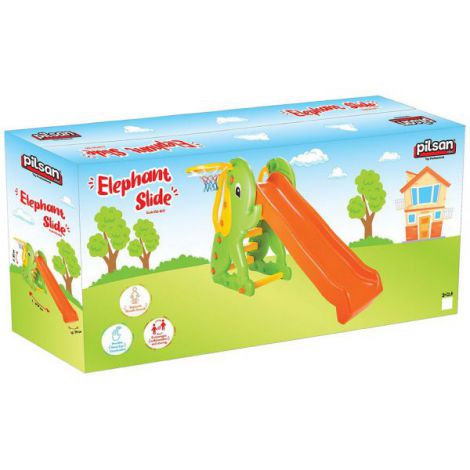 Tobogan Pilsan Elephant Slide orange green - poza 2