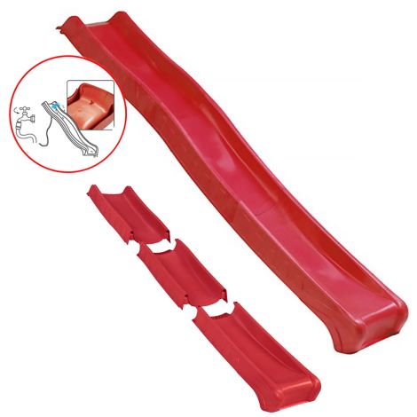 Tobogan pliabil pentru copii ROCLI, 2.9 m, HDPE, rosu - poza 2