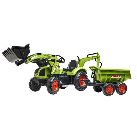 Tractor buldoexcavator pentru copii, Claas, Falk, 2070W - poza 1