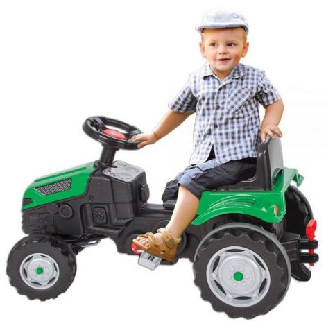 Tractor cu pedale copii, Pilsan Active 07-314 green, 3 ani+, verde - poza 1