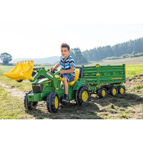 Tractor cu pedale pentru copii Rolly Toys - John Deere 7930 cu cupa Trac Lader RT710027 - poza 2