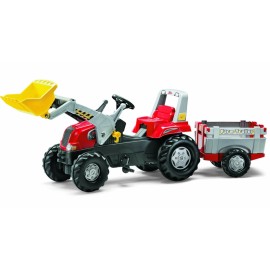 Tractor cu pedale, remorca si cupa - Rolly Toys Junior - poza 1