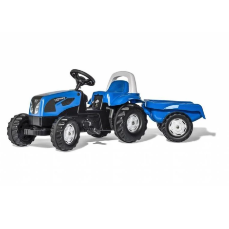 Tractor cu pedale Rolly Toys Kid Landini cu remorca - poza 3